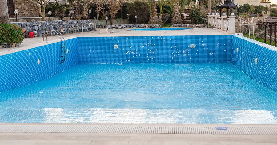an almost empty pool